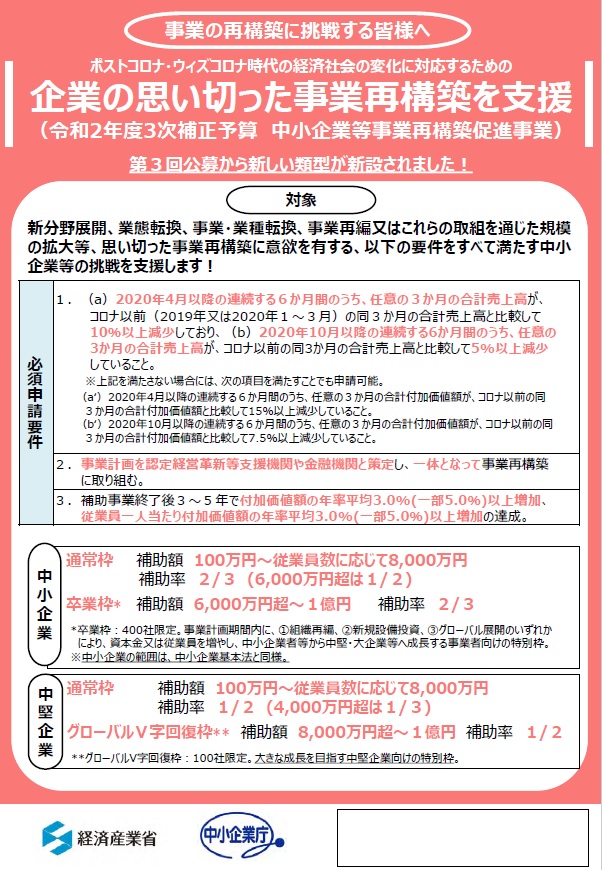 事業再構築補助金